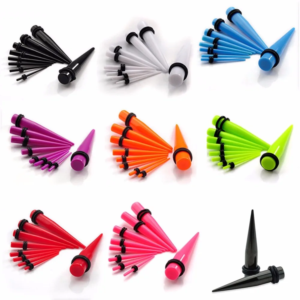 36 шт./компл. индивидуальный нестандартный туннель для ушей девочек ювелирный