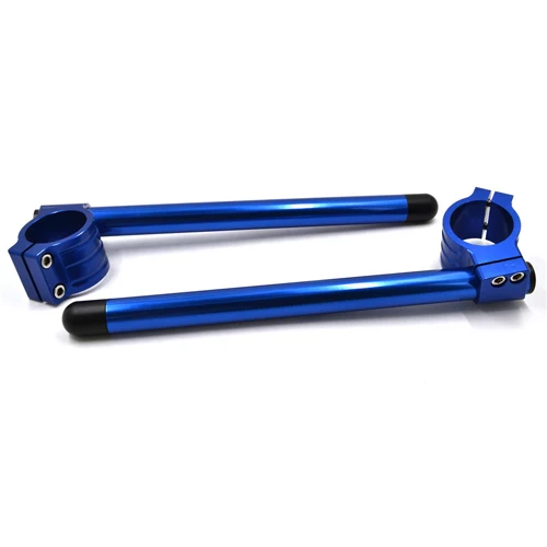 CNC руль мотоцикла зажим на вилке рукоятки зажим для Yamaha YZF R3- R25 2013- YZF-R3 ABS MT03 MT25 - Цвет: Blue Handlebar