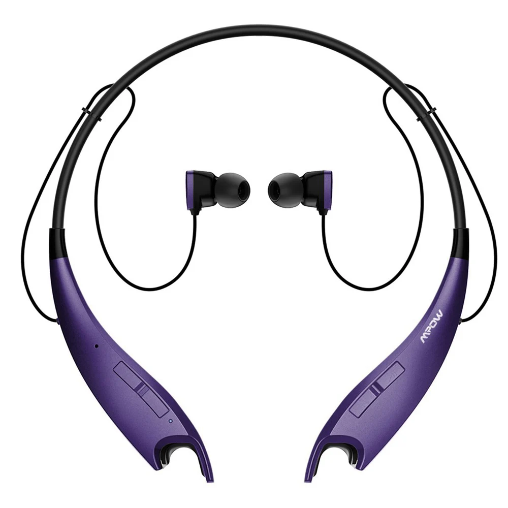 Purple Mpow Jaws Спортивные Беспроводные наушники APT-X Bluetooth наушники CVC 6,0 беспроводные наушники Hands-free для iPhone X/8/7/huawei - Цвет: Purple