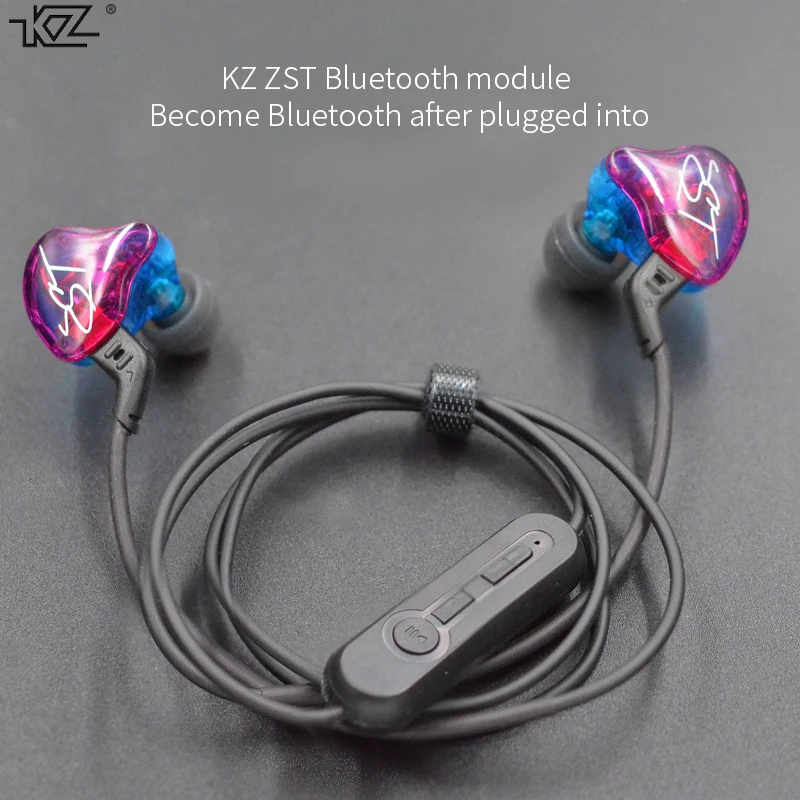 Оригинальные наушники KZ посвященный bluetooth кабель модернизированные линии замена