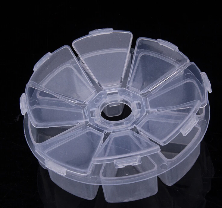 8 Comp Книги по искусству ments круглый пустой коробке случае контейнер для хранения