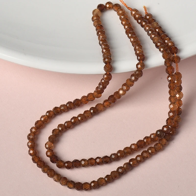 Оптовая продажа резки 3 мм-2 мм размер для натурального оранжевого Граната дизайн