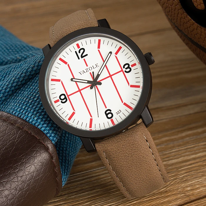 YAZOLE 323 relogio masculino feminino Super Cool Casual Couple Watches Stylish Simple Basketball line lovers watch Woman Man | Наручные