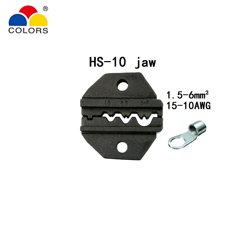 Цвета HS 10 провода клещи для опрессовки non изолированных клемм зажим 1 5 10mm2 15 7AWG W