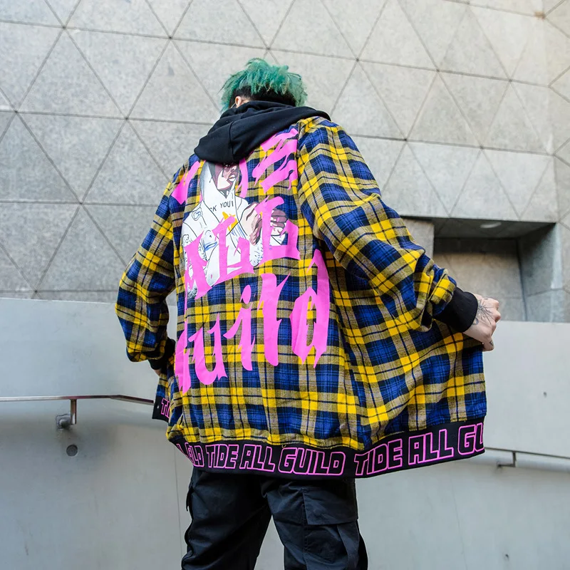 Забавные 3d принтованные зимние длинные стильные рубашки для мужчин Harajuku уличная