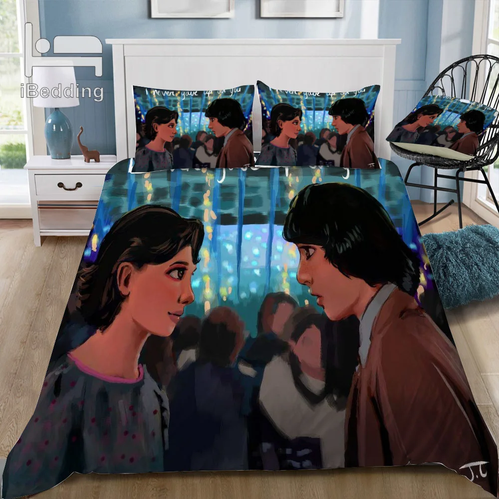 Новый комплект постельного белья 3D из страшных странных вещей с пододеяльником и