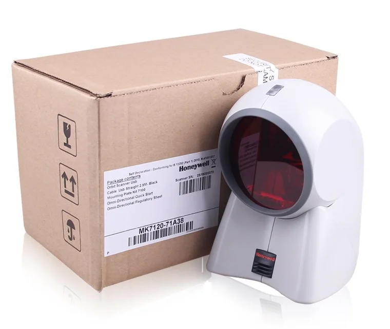 Всенаправленный лазерный сканер штрих кода Honywell MS7120|barcode scanner|laser barcode scannerlaser |