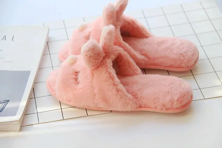 LCIZRONG/зимние милые женские домашние тапочки с 3D изображением лося; теплые домашние тапочки для девочек и детей; тапочки в 8 стилях с животными; рождественские подарки