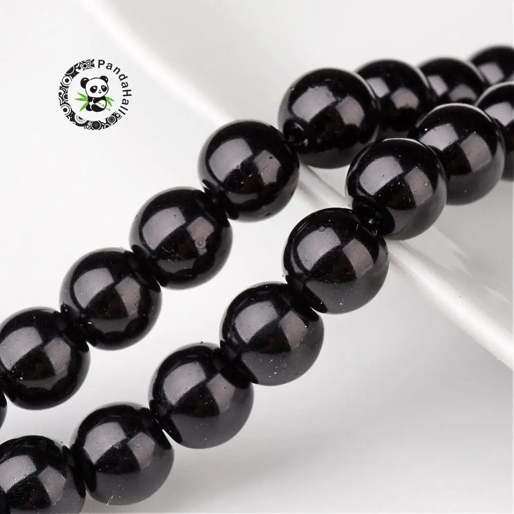 Перламутровые стеклянные жемчужные круглые бусины нитки 8 мм отверстие: 1 |