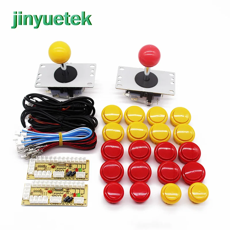 Новая версия diy аркадный комплект 2 плеер led raspberry maquina контроллер Аркада jugadores
