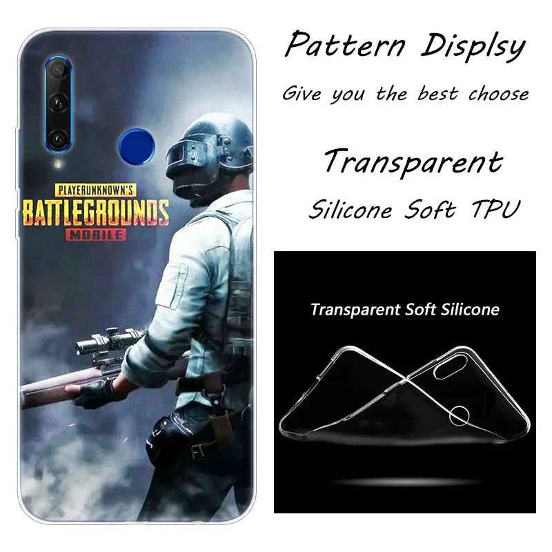 Популярный Мягкий силиконовый чехол для телефона pubg game для huawei Honor 20 20i 10 9 8 Lite 8X 8C 8A 8S 7S 7A Pro View 20 Модный чехол