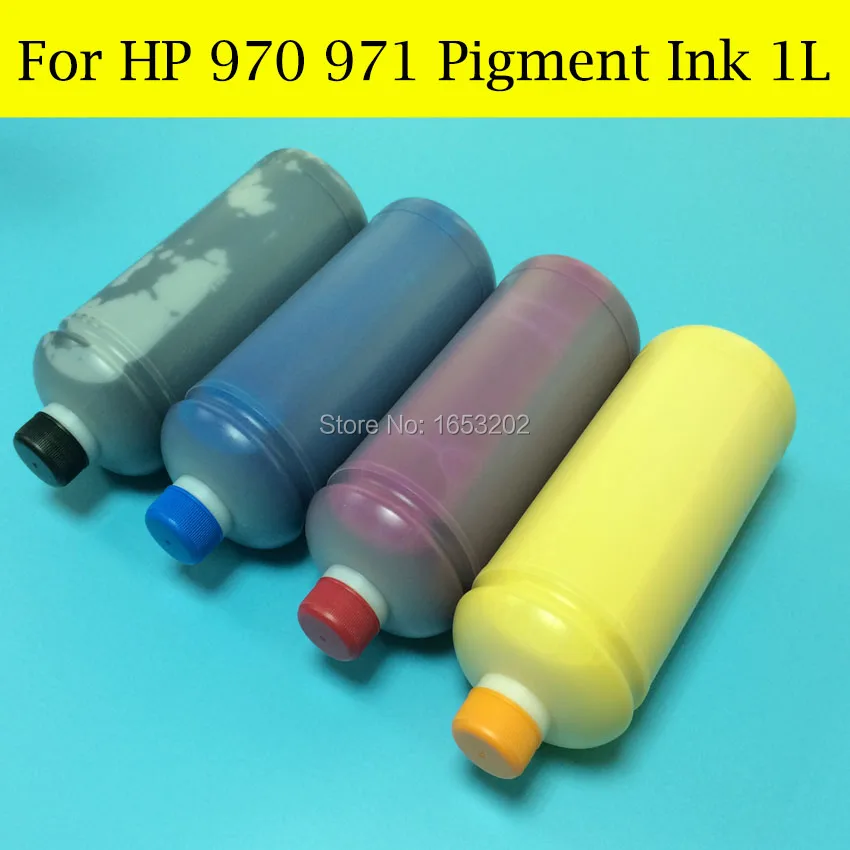 4 шт./лот Пигментные чернила заправка комплект для HP 970 971 картридж Officejet x451dn x451dw