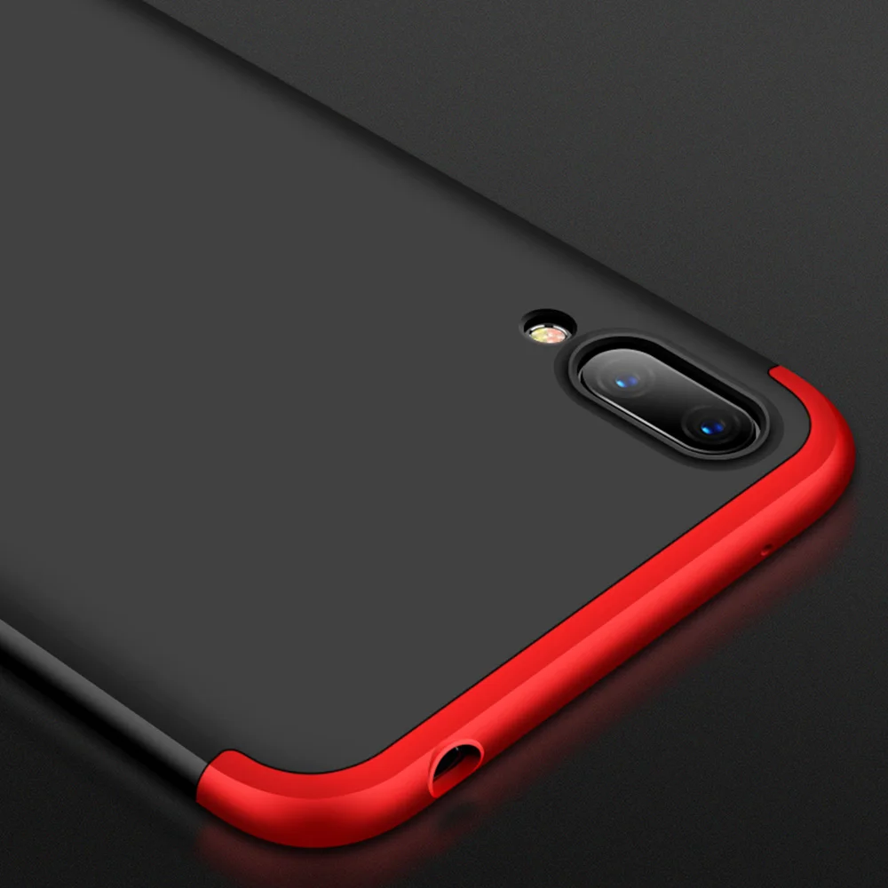Защитный чехол для Huawei Y7 2019 3 в 1 защитный с полным покрытием + закаленное стекло