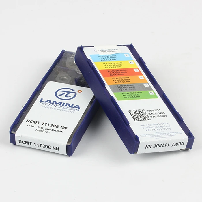 Оригинальные высококачественные Высокопроизводительные LAMINA DCMT 11T308 NN LT10(10 шт./лот) вольфрамовые карбидные режущие инструменты вставки