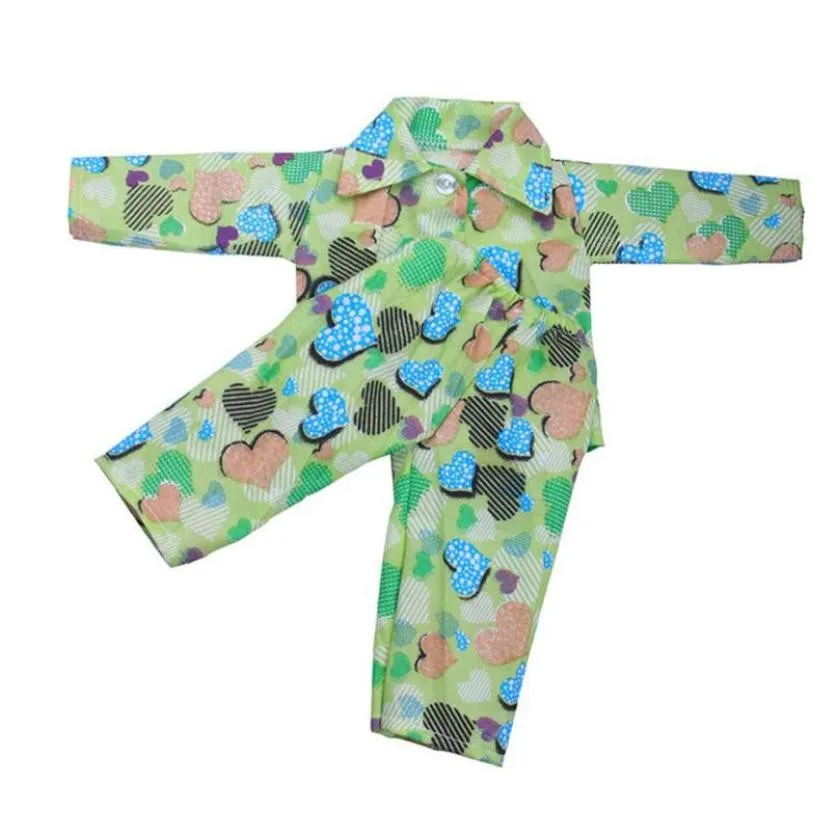 Милые пижамы Ночная рубашка Одежда для 18 дюймов платье одежда американских