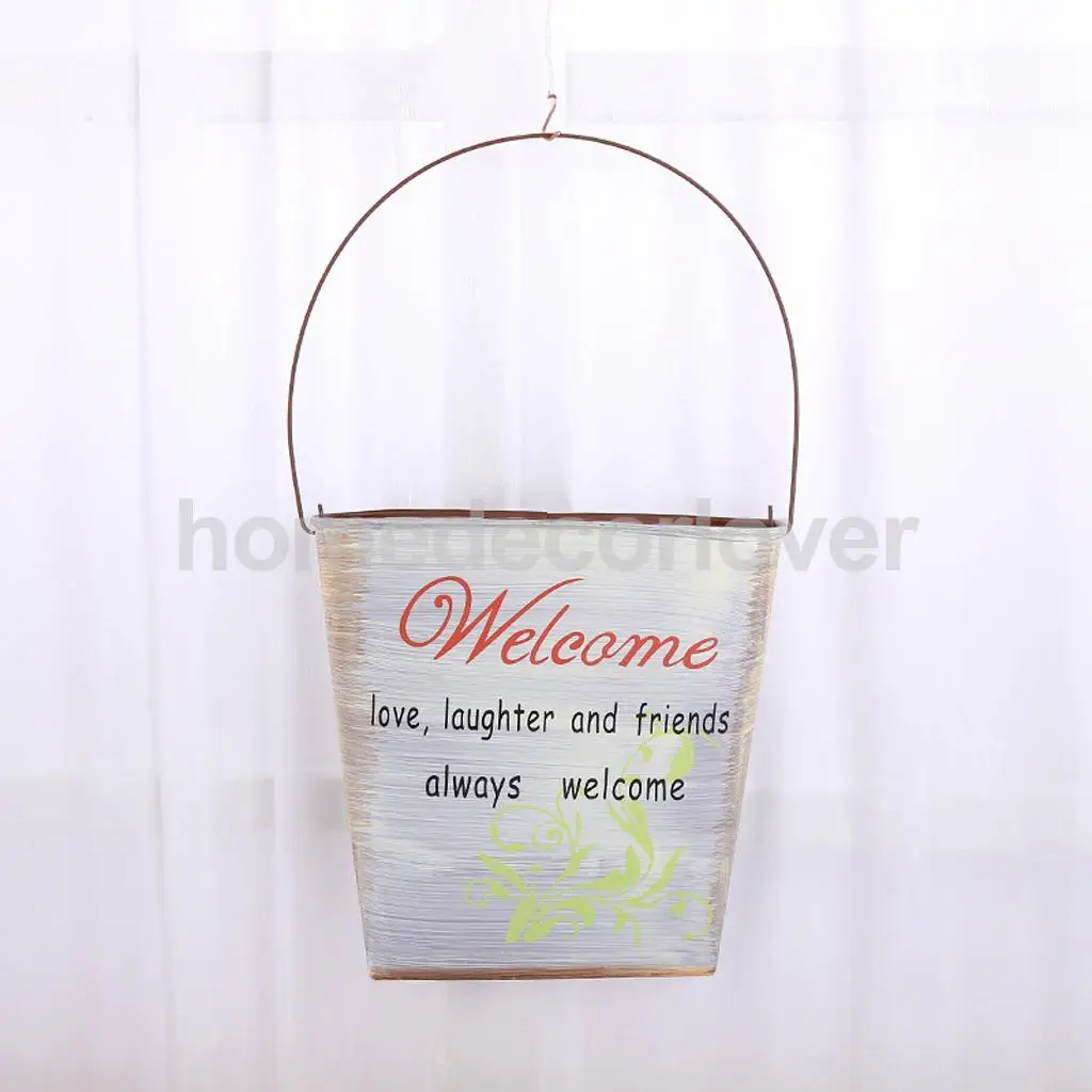 Metal Iron Flower Pot Wall Fence Hanging Balcony Garden Patio Planter Home Decor | Дом и сад