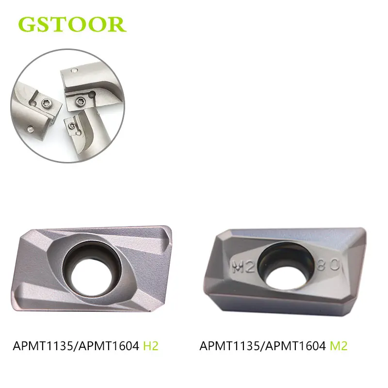 APMT1135 APMT1604 M2 H2 твердосплавные фрезерные Вставки APKT1604PDER APKT1135 алюминиевые лезвия CNC