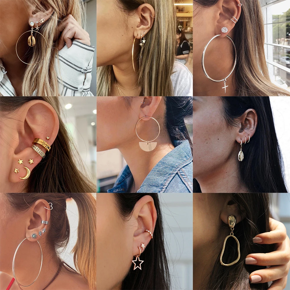 Богемные хрустальные многоэлементные Подвесные серьги женская мода