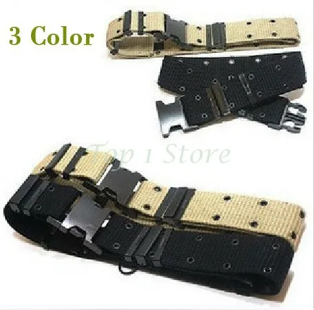 

CQB Rescue Riggers Tactical outside canvas belt male camouflage belt outdoor airosft belts Black Sand Arm Green
