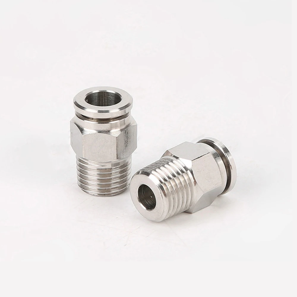 M5 M6 1/" 1/4" 3/" 1/2" BSPT мужской пневматический 304 из нержавеющей стали, быстроразъемный соединитель, воздухоотвод, сантехника