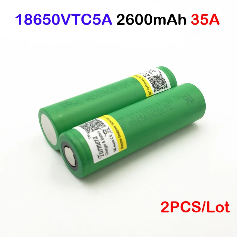 18650 батарея 35a vtc5a натуральная 3 6 V US18650 VTC5A 2600 мА/ч непрерывная 40A электронной