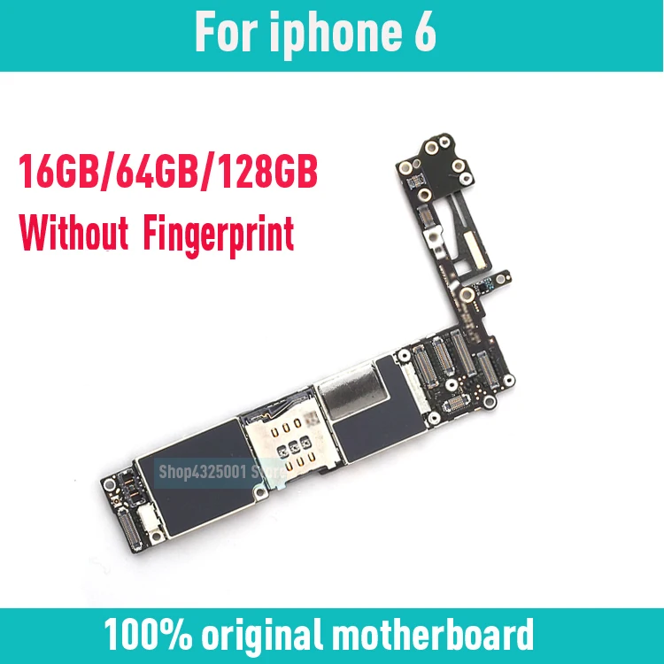 Оригинальная разблокированная материнская плата для iphone 6 4 7 дюйма без/с Touch ID с