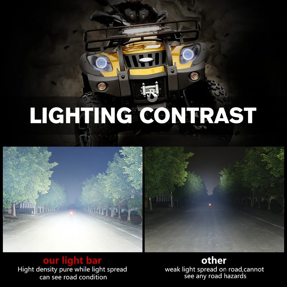 Oslamp 3 ряда 360 Вт 28 дюймов светодиодный рабочий свет бар внедорожный 4x4 LED