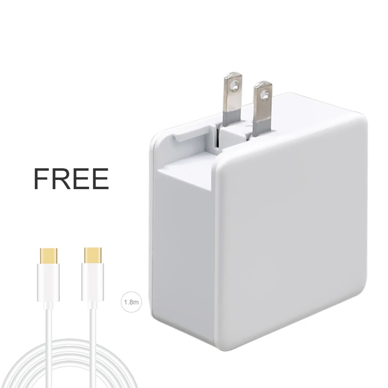 YOJOCK usb type-C PD зарядное устройство 60 Вт питания портативное настенное зарядное устройство адаптер для iPhone X/8 Plus/8, Macbook, nintendo Switch - Тип штекера: US Plug White Cable