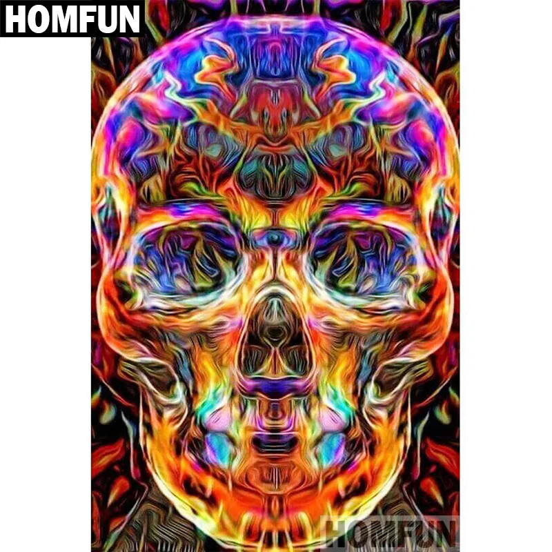 Алмазная живопись HOMFUN A06548 сделай сам полноразмерная/круглая вышивка крестиком
