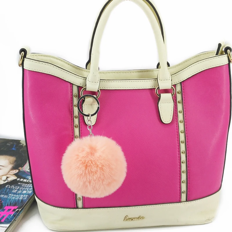 Искусственный Кролик 8 см меховой шар брелок Подвеска женская сумка Плюшевые