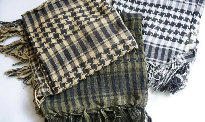 2016 Арабских Shemagh Keffiyeh Шарф Военная Тактическая Шарфы Утолщенной Мотобайк
