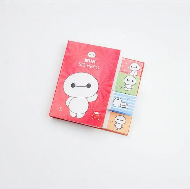 Kawaii корейский мультяшный Baymax Doraemon Totoro N times Sticky Memo Note Book Message Tab блокнот стикеры блокнот блокноты канцелярские принадлежности - Цвет: baymax 2