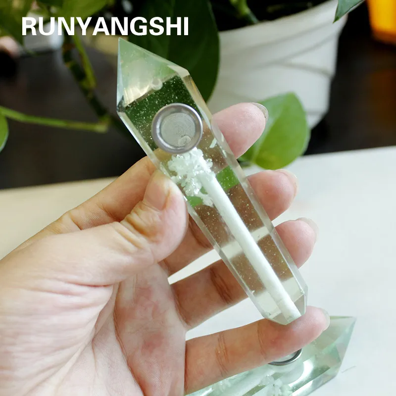 Runyangshi 1 шт. оптовая продажа трубка для курения из натурального кварца с