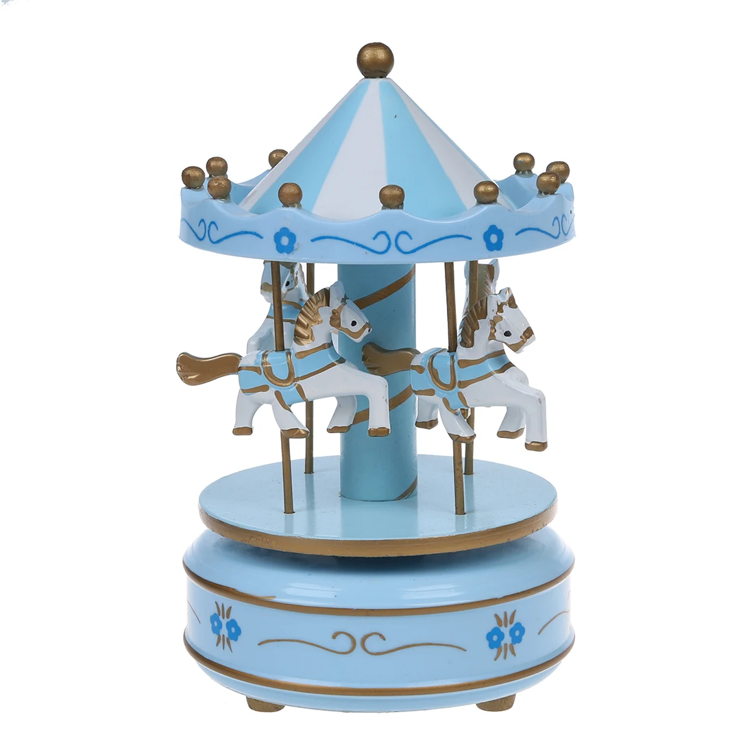 Light Blue Горячая деревянная музыкальная карусель коробка Декоративный Рождественский подарок коробки для подарков на день рождения высокого качества музыкальные боксы - Цвет: Light Blue