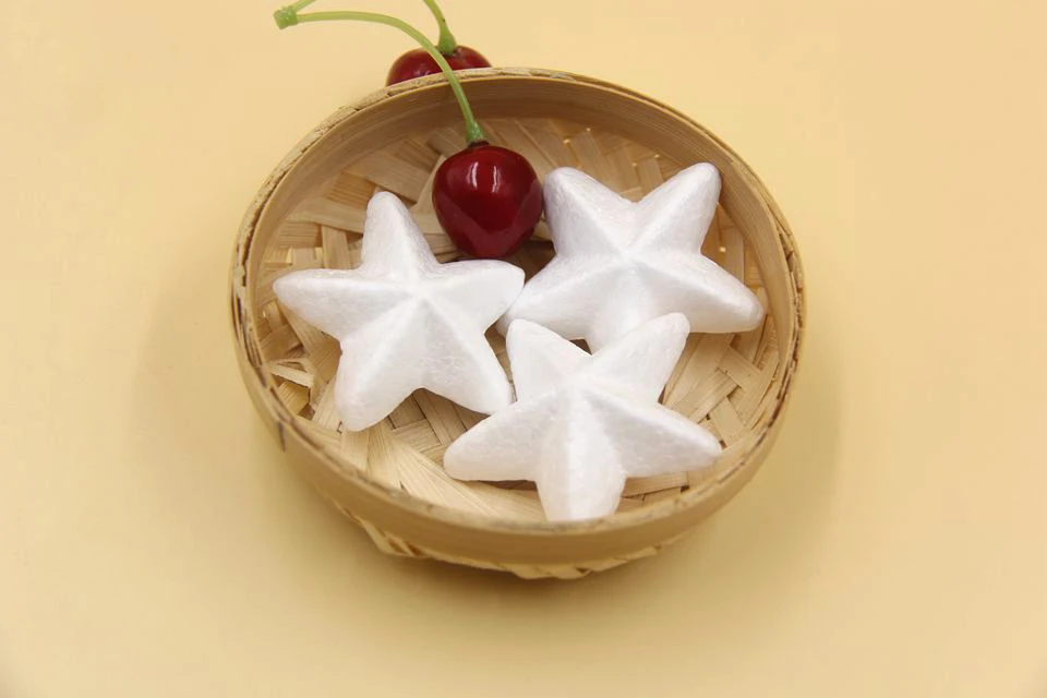 20 шт 50 мм рождественские украшения звезды белые звезды полистирол мяч из пенопласта детский подарок DIY украшения для рождественской вечеринки