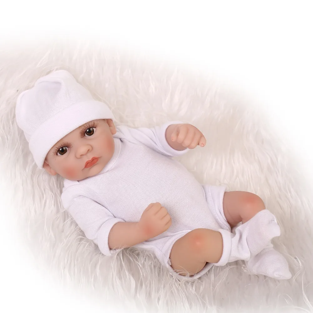 Реалистичная мягкая Анатомически правильная Кукла reborn Baby Boy 10 дюймов|girl trunk|doll