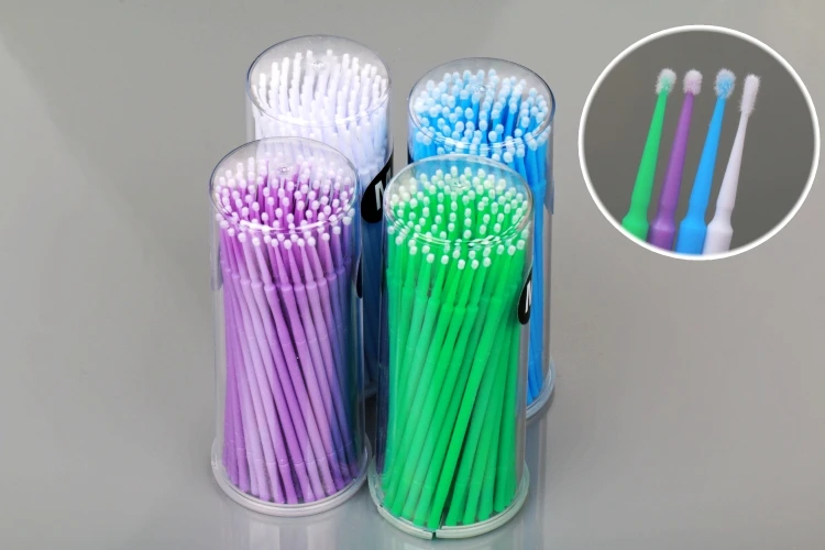 Одноразовые щётки для наращивания ресниц 100 шт./лот|cotton swab|micro swabsmakeup remover cotton swabs |