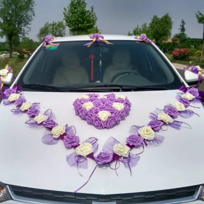 style 4 3 стиля Корейский свадебный автомобиль декоративный цветок имитация Rosse автомобиль декоративный цветок набор Декоративные цветы и венки - Цвет: style 4