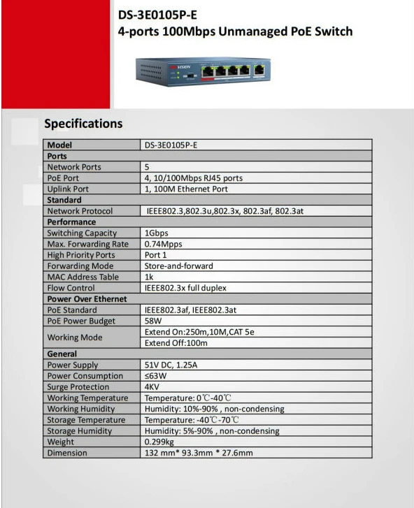 100 Мбит/с неуправляемый 4 8 16 24 порт POE коммутатор питания по Ethernet сетевой адаптер питания Plug and Play 4kv Защита от перенапряжения металл