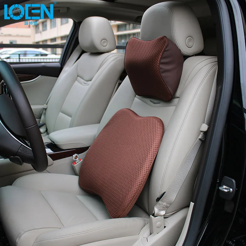 1 Набор памяти хлопок автомобильное сиденье поясничная поддержка подголовник