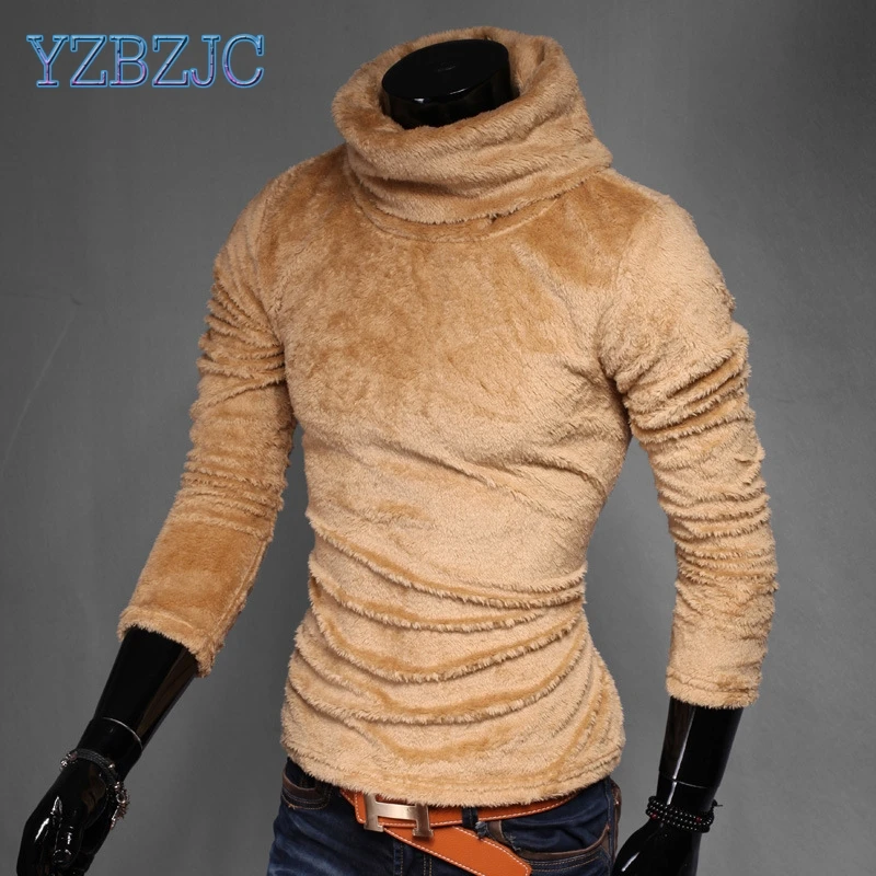 YZBZJC 2018 зима новый мужской модный свитер бархатный толстый Высокий воротник