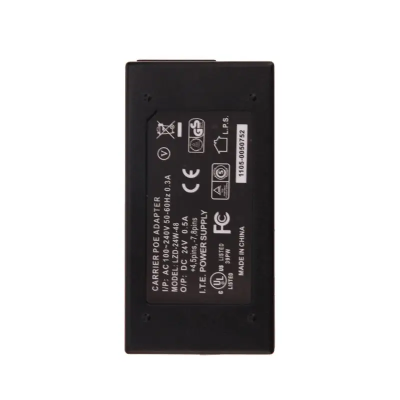 Блок питания DC адаптер 24V 0.5A 24W настольный POE инжектор Ethernet видеонаблюдения CCTV|cctv