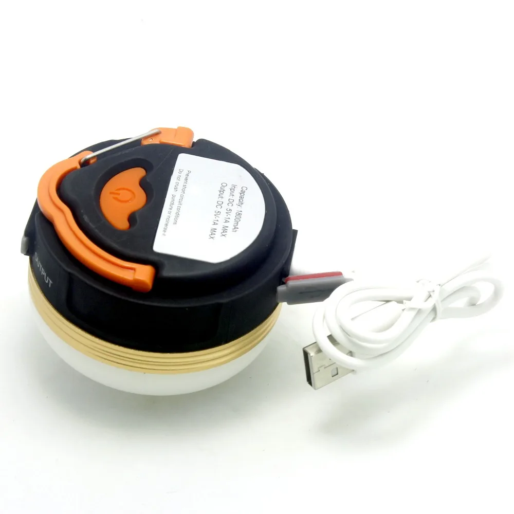 Tinhofire аварийная USB лампа перезаряжаемая для лагеря 300LM водонепроницаемая 5V-1A 1800mAh