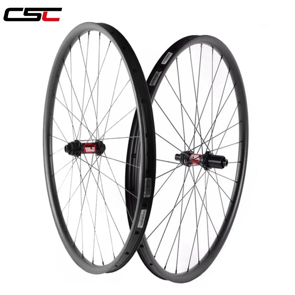 29 MTB XC Racing hookless 30 мм ширина 25 бескамерный горный велосипед карбоновые колеса с