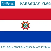 90*150 см/60*90 см/40*60 см/15*21 см парагвайский полиэфирный флаг 5*3