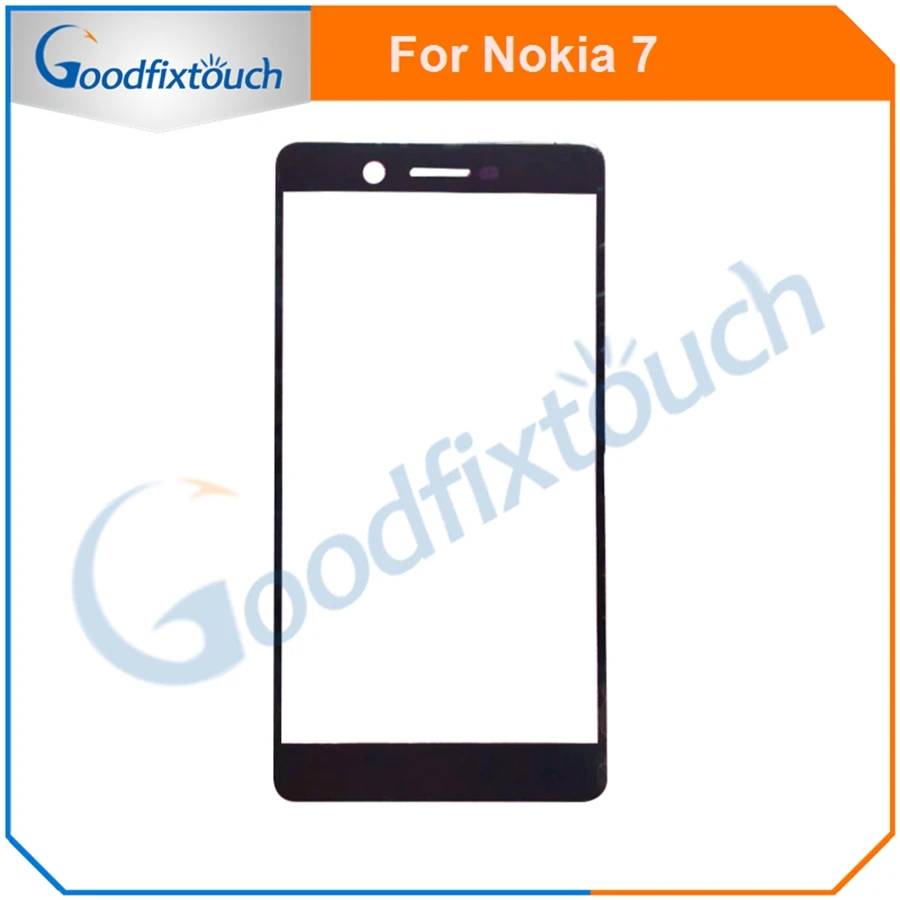 

5 шт. сенсорный экран для Nokia 7 Передняя стеклянная панель объектива Высокое качество для Nokia7 запасные части