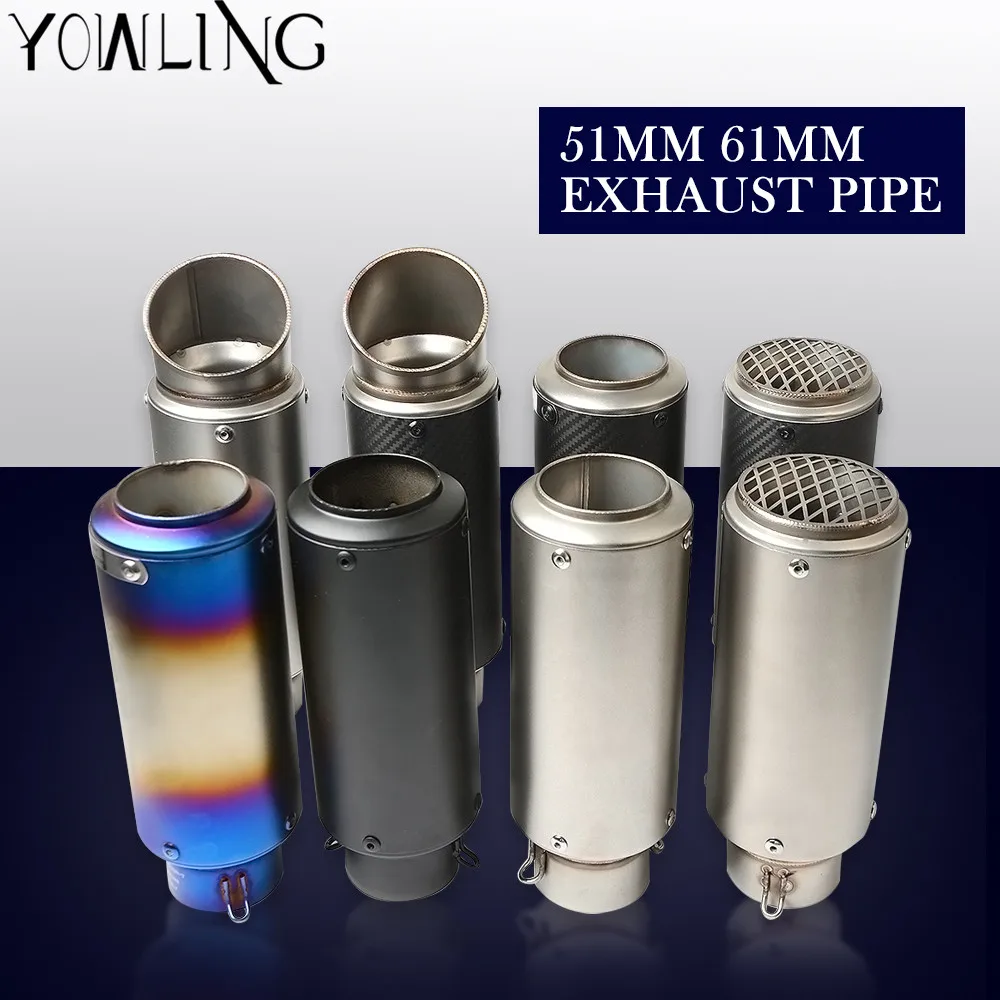36-61 мм Универсальная выхлопная труба мотоцикла для S1000RR YZF R1 FZ1N MT09 GSX-R750 R25 NINJA250 CBR1000