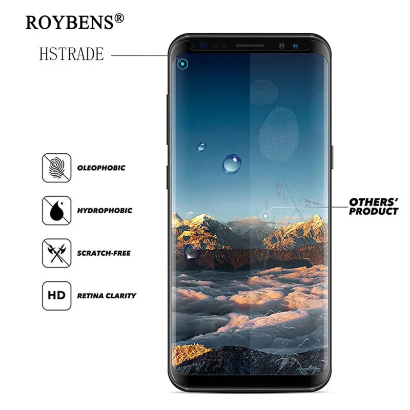 Экран протектор для samsung Galaxy Note 9 8 S9 S8 5D изогнутые полное покрытие закаленное