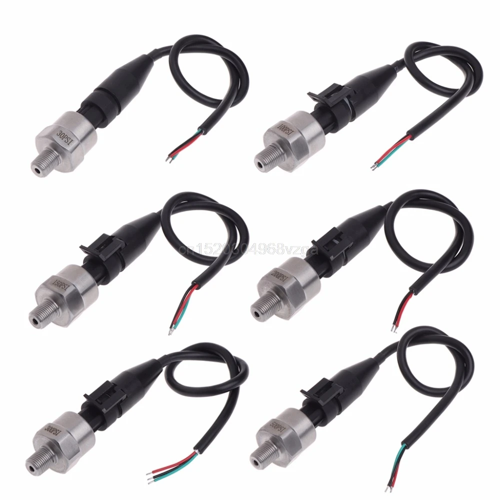 Датчик давления из нержавеющей стали 5 в пост. Тока 1/8npt 30/100/150/200/300/500psi|Манометры| |