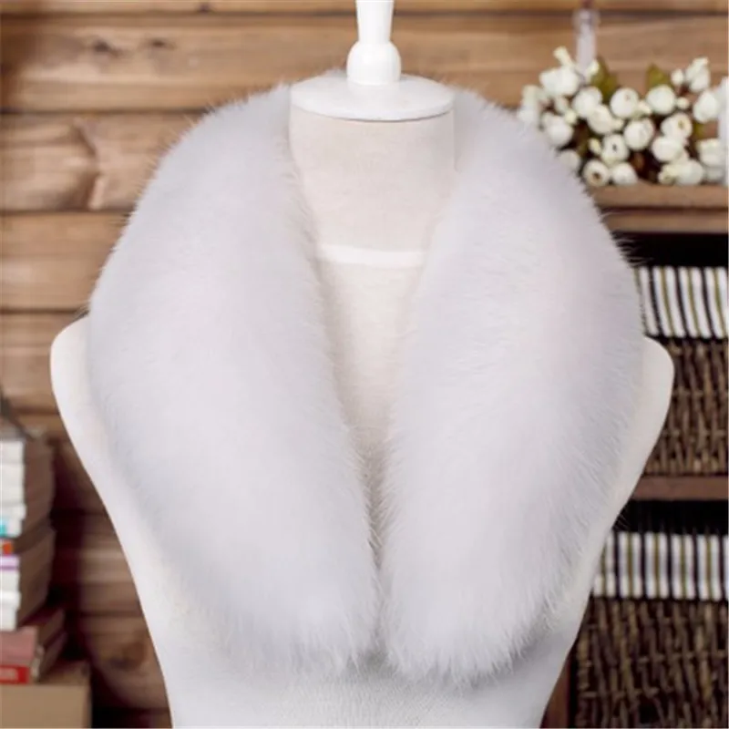 100% натуральный Лисий мех воротник для мужчин и женщин из натуральной кожи